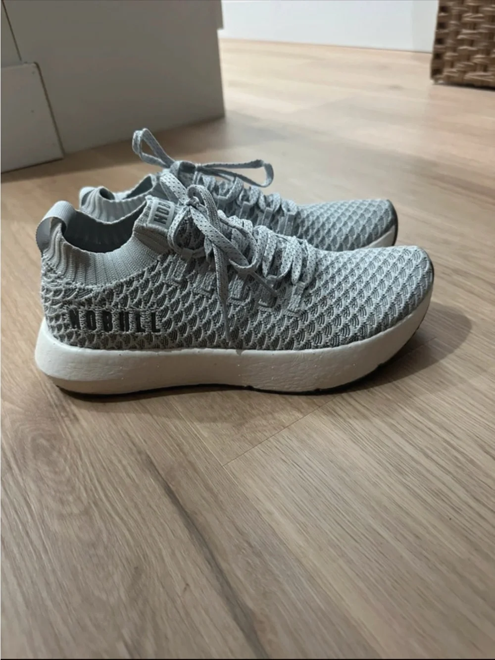 NOBULL Light Grey Knit Runner - Women's Athletic Sneaker